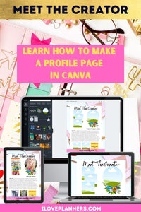 LEARN HOW TO CREATE A PROFILE PAGE - "MEET THE CREATOR"