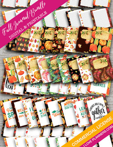 FALL IN LOVE WITH THE FALL MIX AND MATCH JOURNALING BUNDLE - EARLY BIRDS SPECIAL PRICING