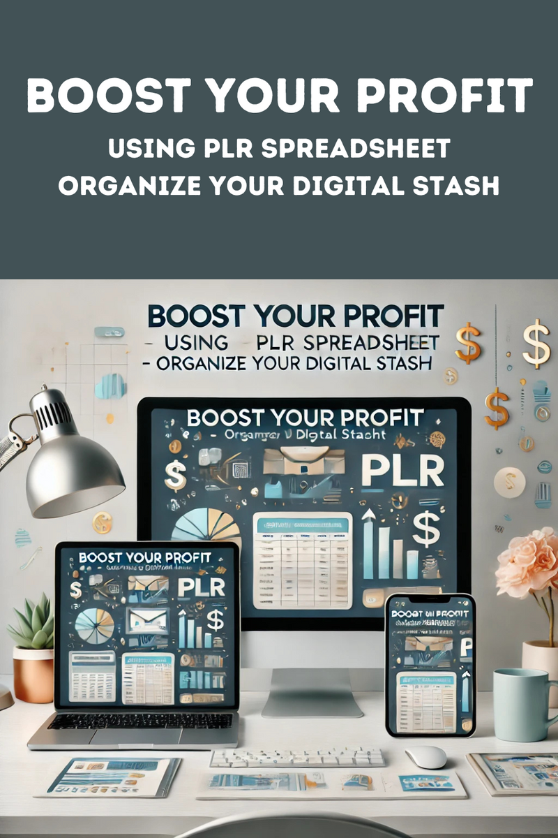 BOOST YOUR PROFIT USING PLR SPREADSHEET - ORGANIZE YOUR DIGITAL STASH ...