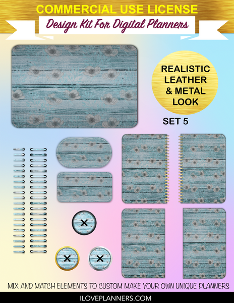 Burgundy and Gold Tiger Digital Planners, Cover Kit, Spirals, Coils, Customize Your Digital Planners, Commercial Use OK, Digital Planners, Digital Journals, Compatible for PC, Mac, CANVA. #152