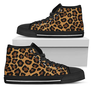 Leopard Skin Womens High Top Shoes - STUDIO 11 COUTURE