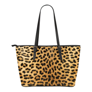 Animal Skin Texture Themed Design C4 Women Small Leather Tote Bag