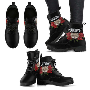 Meow Womens Leather Boots - STUDIO 11 COUTURE