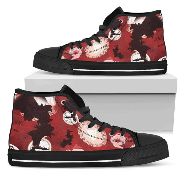 The Mad Hatter Womens High Top Shoes - STUDIO 11 COUTURE