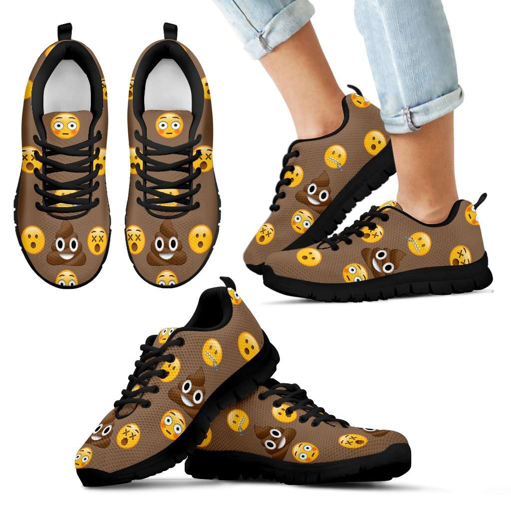 Emoji Poop Kids Sneakers