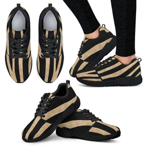 Zebra Skin Womens Athletic Sneakers - STUDIO 11 COUTURE