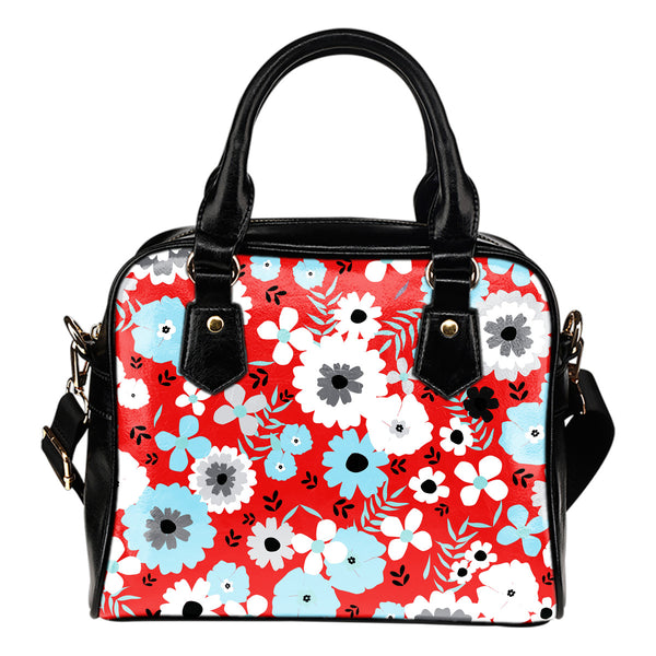 Betty (A6) Theme Women Fashion Shoulder Handbag Black Vegan Faux Leather