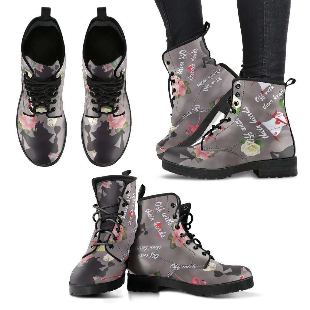 Queen Of Hearts Womens Leather Boots