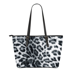 Animal Skin Texture Themed Design C14 Women Small Leather Tote Bag
