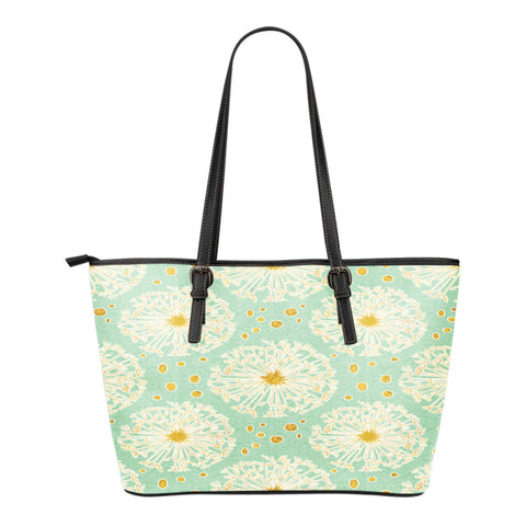 Floral Springs 3 Themed Design C6 Women Large Leather Tote Bag