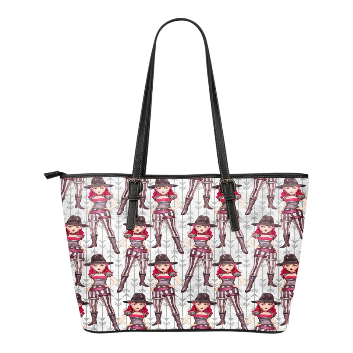 Vampire Themed Design C10 Women Small Leather Tote Bag
