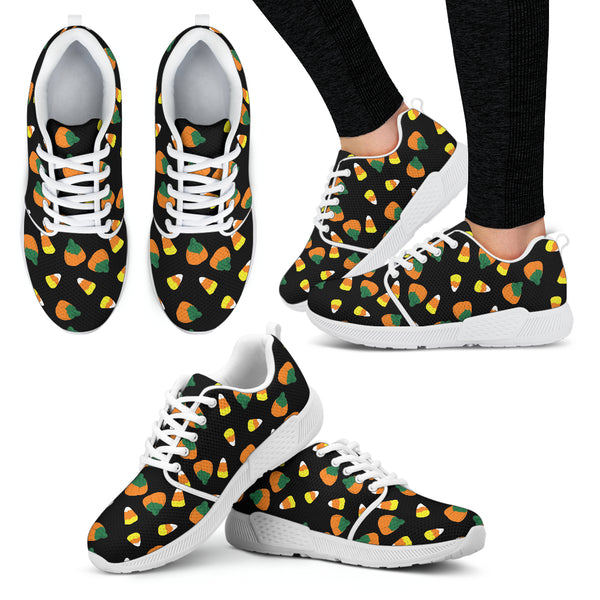 Candy Corn Halloween Women Athletic Sneakers