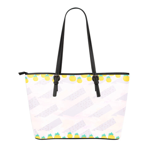 Fruits Themed Design C4 Women Large Leather Tote Bag