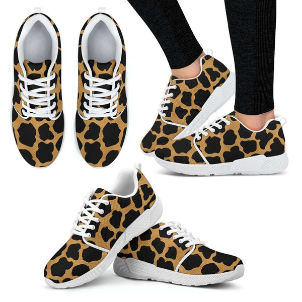 Cheetah Skin Womens Athletic Sneakers