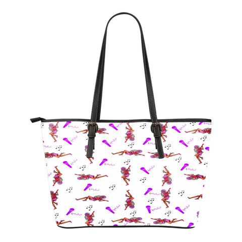 Jems And Holograms Themed Design C8 Women Large Leather Tote Bag
