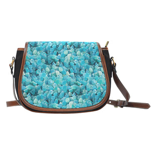 Candy Themed Design #8 Crossbody Shoulder Canvas Leather Saddle Bag
