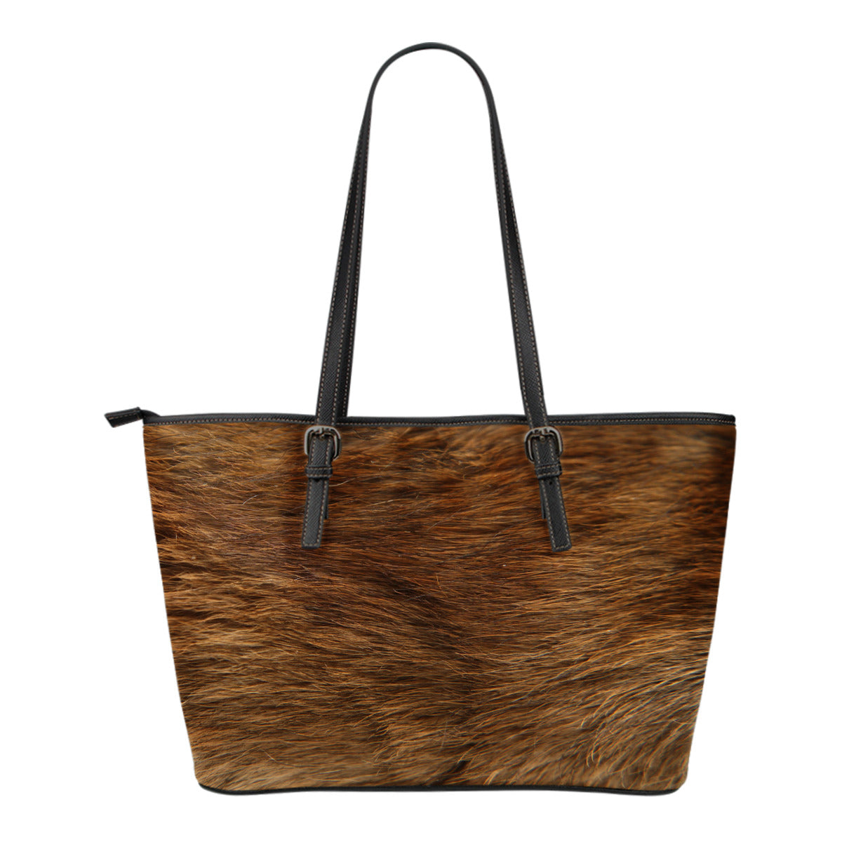 Animal Skin Texture Themed Design C12 Women Small Leather Tote Bag