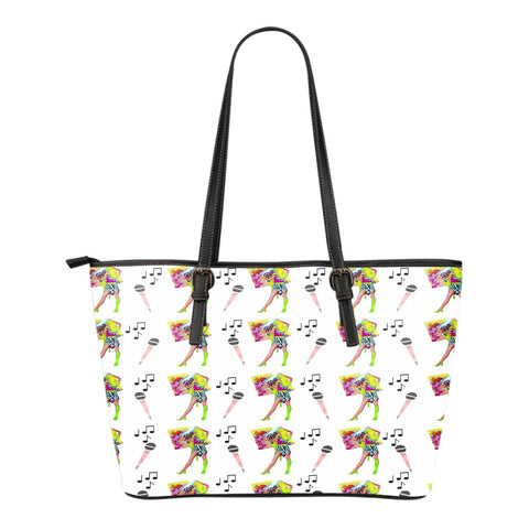 Jems And Holograms Themed Design C11 Women Large Leather Tote Bag