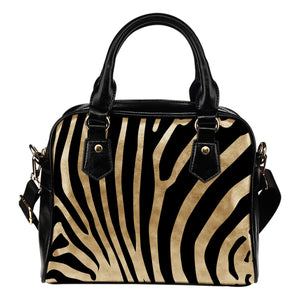 On Sale Vegan Leather Women bag purse Animal Prints Zebra Shoulder Handbag w/ organizer and removable and adjustable strap - STUDIO 11 COUTURE
