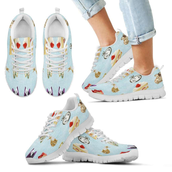 Alice In Wonderland Kids Sneakers - STUDIO 11 COUTURE