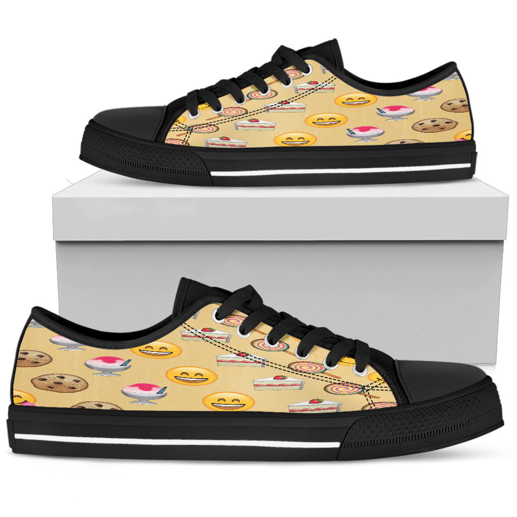Emoji Sweets Womens Low Top Shoes