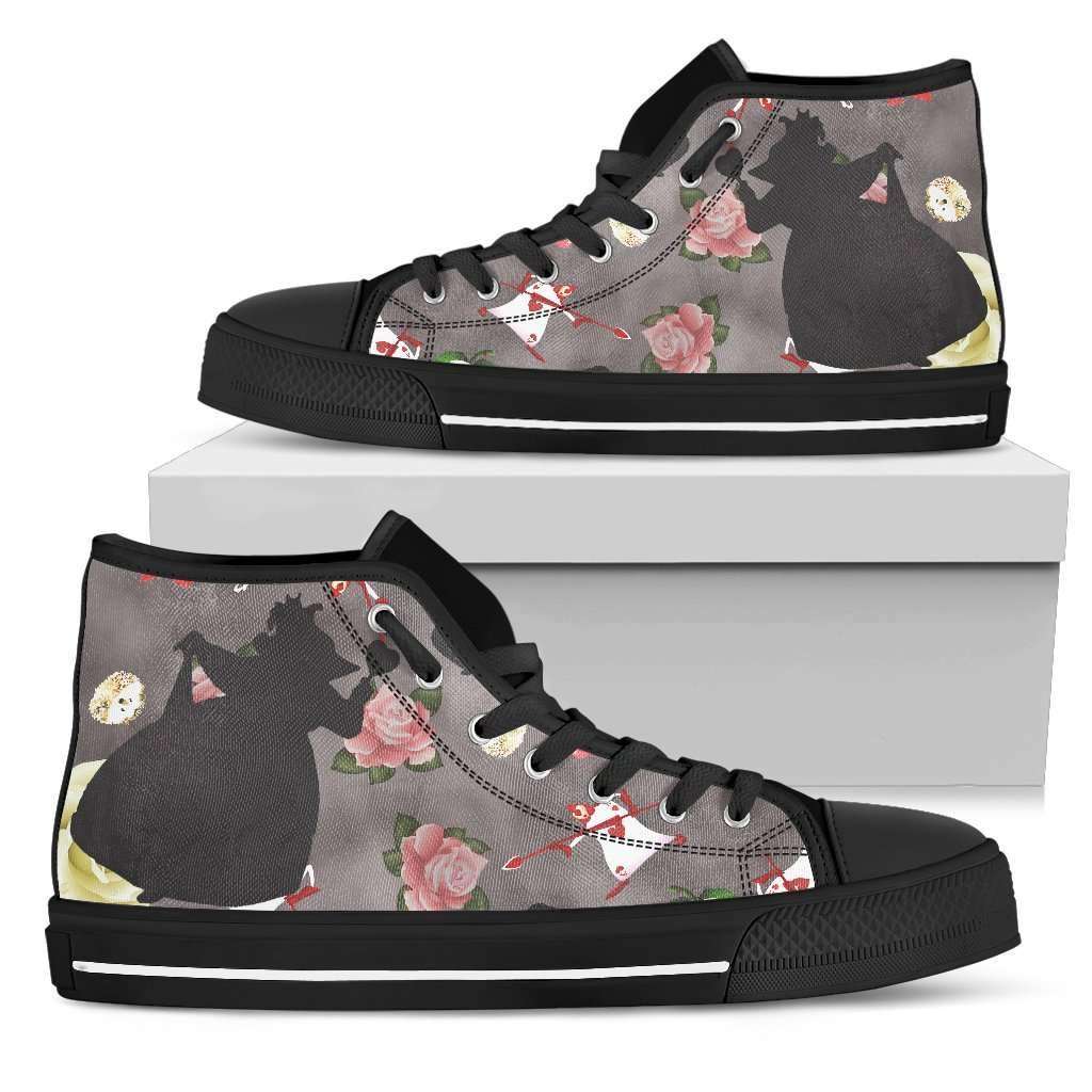 Queen Of Hearts Womens High Top Shoes