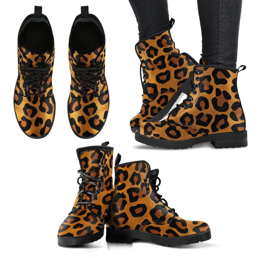 Cheetah Skin Womens Leather Boots