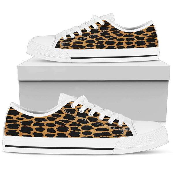Cheetah Skin Womens Low Top Shoes