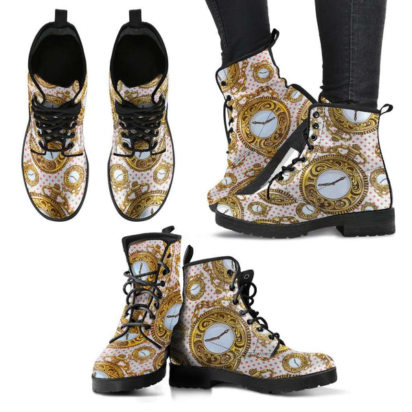 Pocket Watch Womens Leather Boots - STUDIO 11 COUTURE