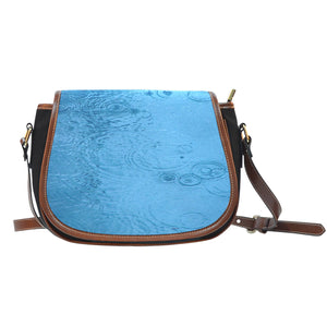 Nature Themed Design 8 Crossbody Shoulder Canvas Leather Saddle Bag