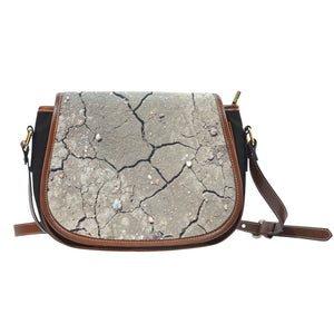Nature Themed Design 16 Crossbody Shoulder Canvas Leather Saddle Bag