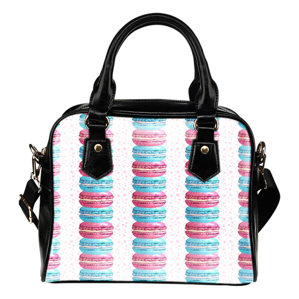 Baking Themed Design #2 Women Fashion Shoulder Handbag Black Vegan Faux Leather