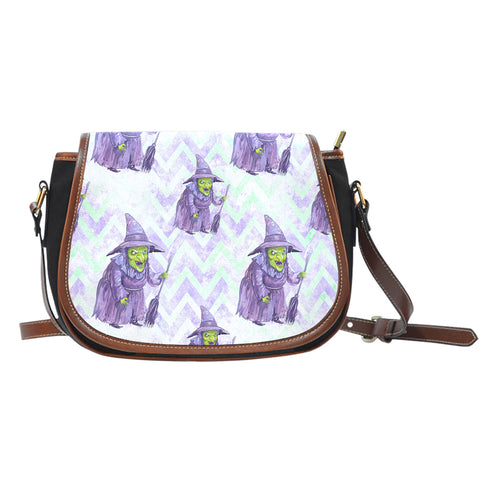 Wizard Of Oz Themed Design 10 Crossbody Shoulder Canvas Leather Saddle Bag