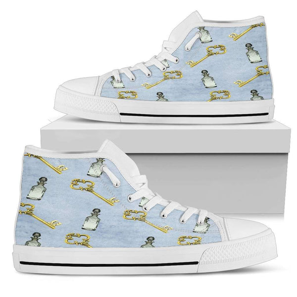 Alice In Wonderland Womens High Top Shoes