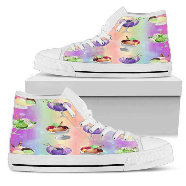 Ice Cream Women High Top Shoes - STUDIO 11 COUTURE