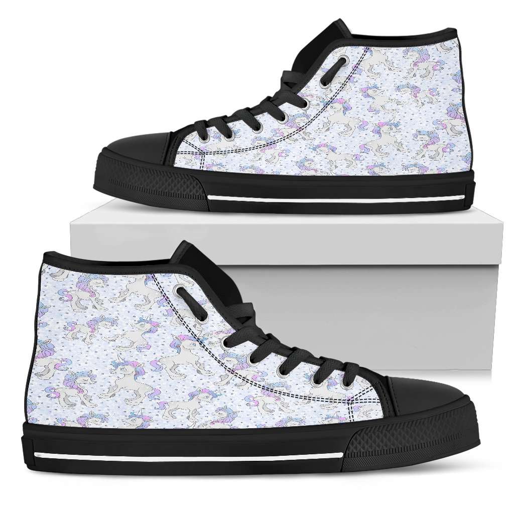 Unicorn Pastel Womens High Top Shoes - STUDIO 11 COUTURE