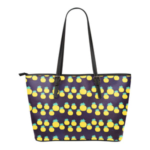 Fruits Themed Design C5 Women Large Leather Tote Bag