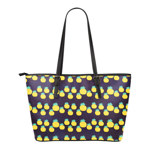Fruits Themed Design C5 Women Large Leather Tote Bag