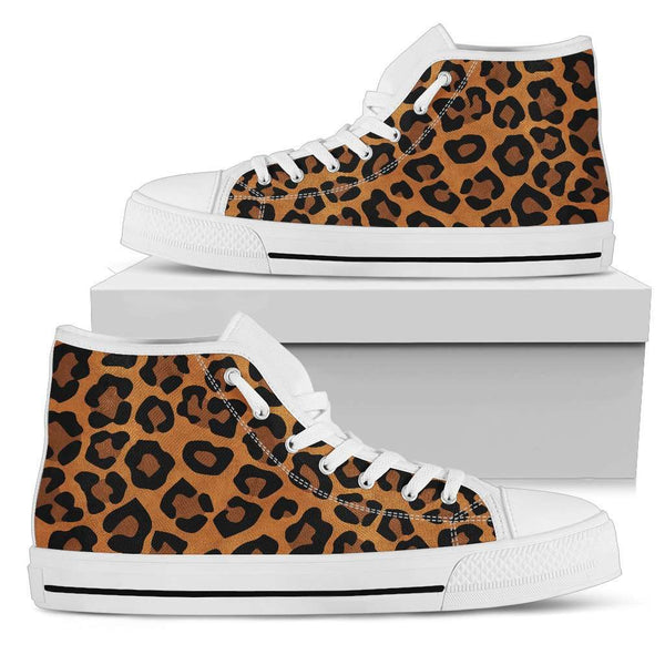 Cheetah Skin Womens High Top Shoes
