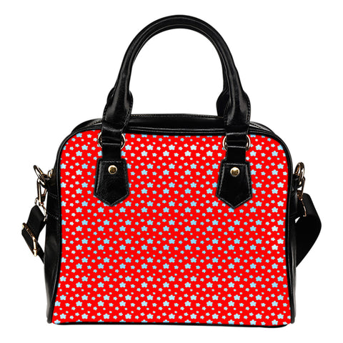 Betty Boop Themed Design B11 Women Fashion Shoulder Handbag Black Vegan Faux Leather