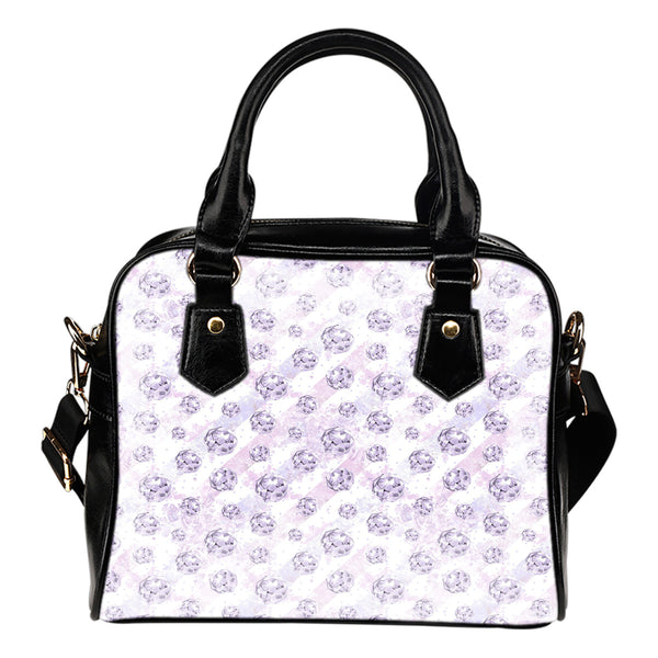 Lady Butterfly Themed Design B10 Women Fashion Shoulder Handbag Black Vegan Faux Leather