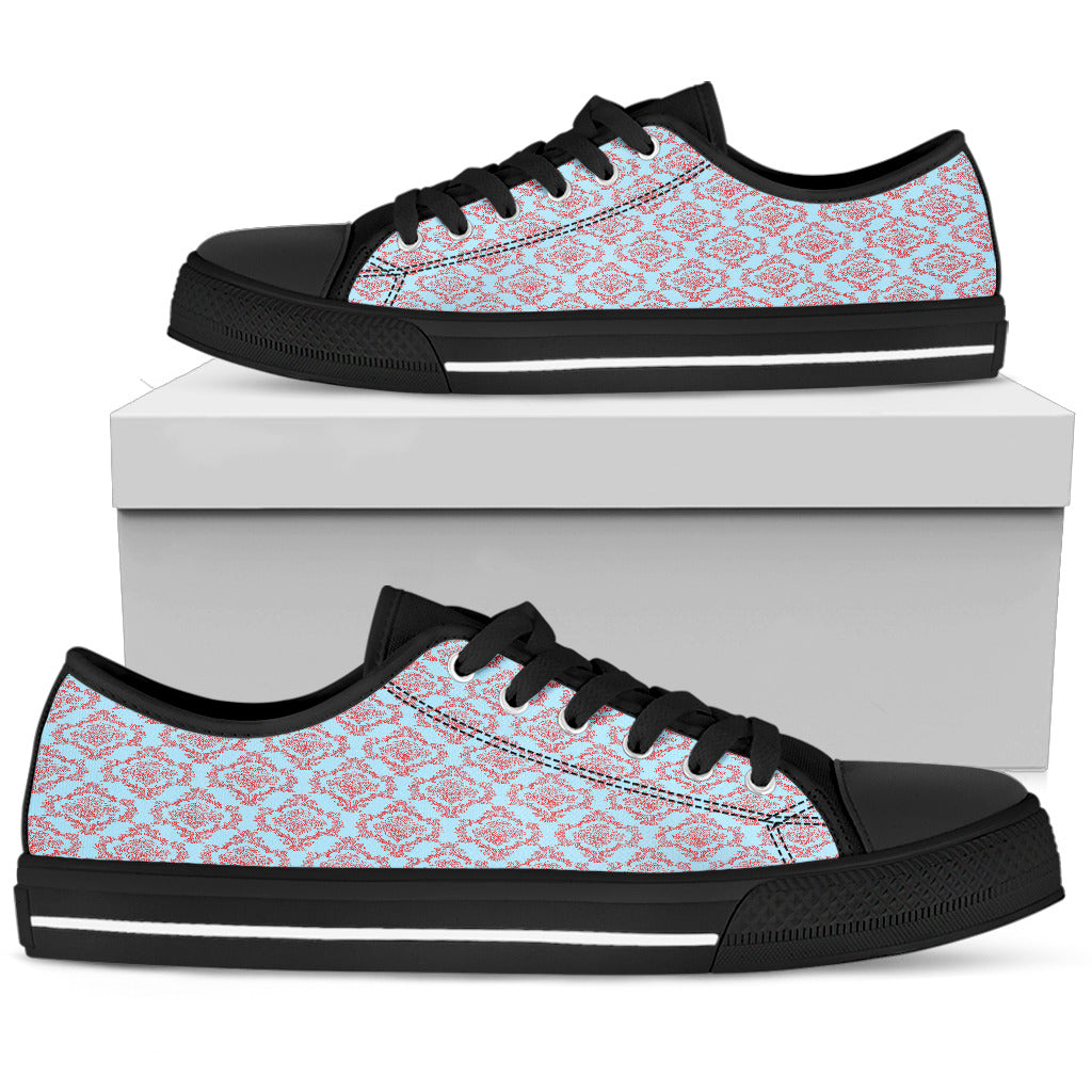 Betty Boop Floral Women Low Top Shoes