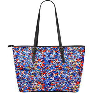 Candy Themed Design C10 Women Large Black Faux Leather Tote Bag