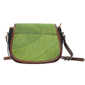 Nature Themed Design 6 Crossbody Shoulder Canvas Leather Saddle Bag