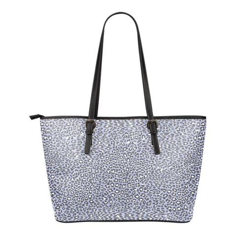 Leopard Print Themed Design C3 Women Large Leather Tote Bag