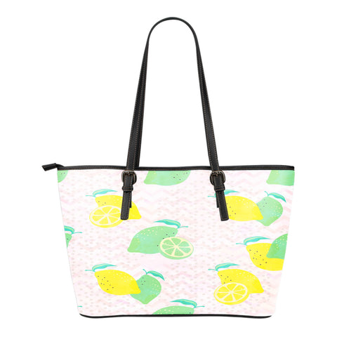 Fruits Themed Design C12 Women Large Leather Tote Bag