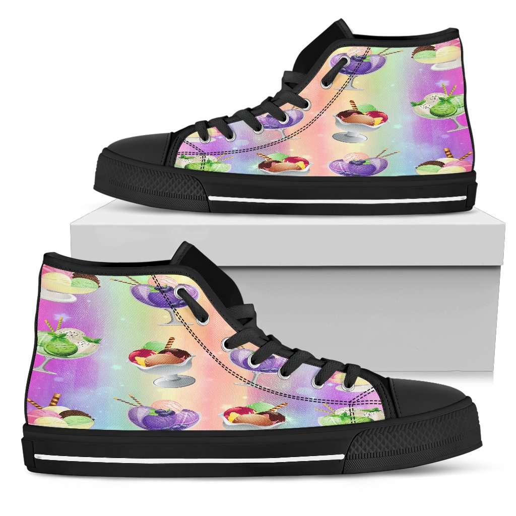 Ice Cream Women High Top Shoes - STUDIO 11 COUTURE