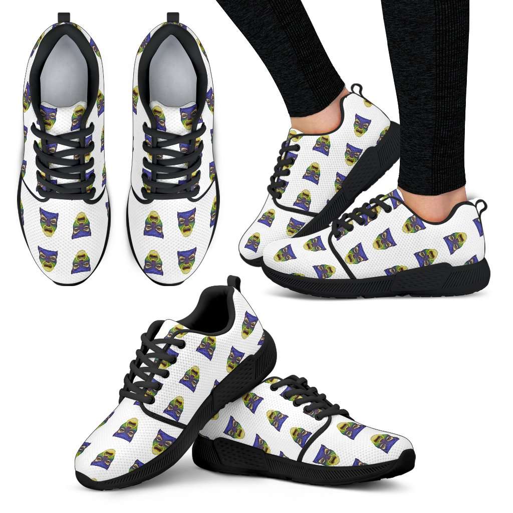 Snow White Mirror Faces Womens Athletic Sneakers