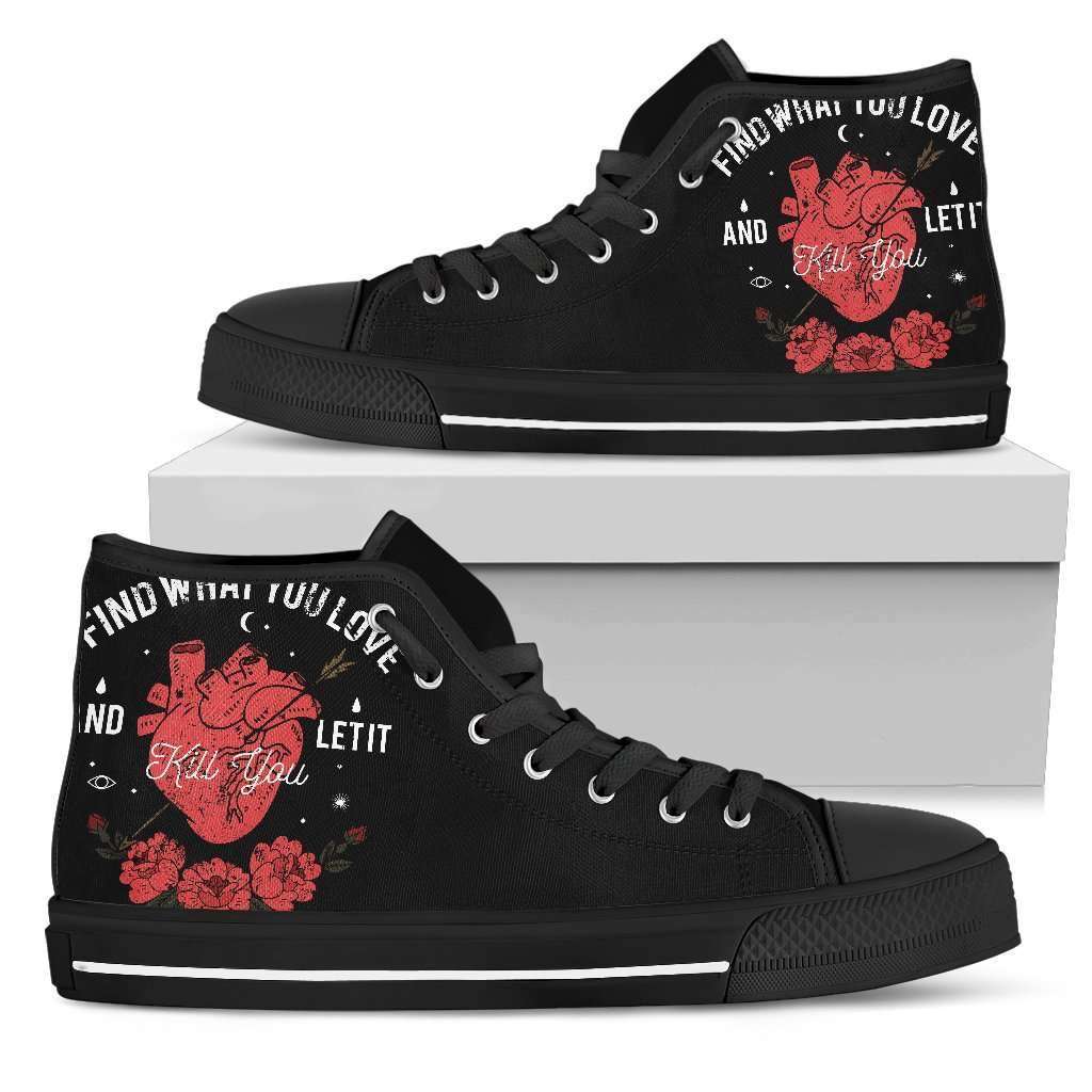 Kill You Womens High Top Shoes