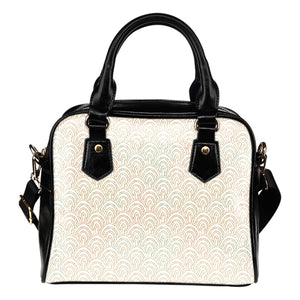 Crafter Fashion Themed Design B1 Women Fashion Shoulder Handbag Black Vegan Faux Leather